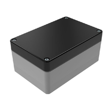 Top Cap Black Bottom Gray Electronic Enclosures RB53P06B16G