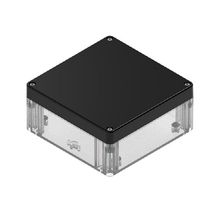 Top Cap Black Bottom Clear Electronic Enclosures RB55P06B16C