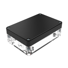 Top Cap Black Bottom Clear Electronic Enclosures RB53P06B10C