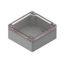 Top Cap Clear Bottom Gray Electronic Enclosures RB55P06C16G