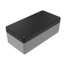 Top Cap Black Bottom Gray Electronic Enclosures RB63P06B16G