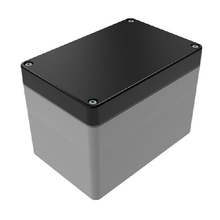 Top Cap Black Bottom Gray Electronic Enclosures RB53P06B28G