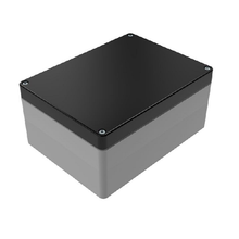 Top Cap Black Bottom Gray Electronic Enclosures RB65P06B24G