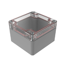 Top Cap Clear Bottom Gray Electronic Enclosures RB33P06C16G