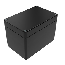 Top Cap Black Bottom Black Electronic Enclosures RB53P06B28B