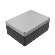 Top Cap Gray Bottom Black Electronic Enclosures RB65P06G20B