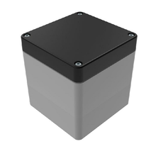 Top Cap Black Bottom Gray Electronic Enclosures RB33P06B28G