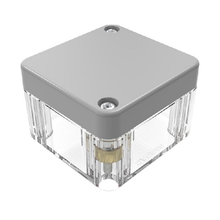 Top Cap Gray Bottom Clear Electronic Enclosures RB22P04G10C