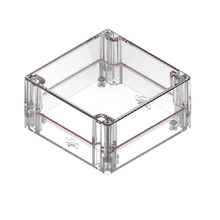 Top Cap Clear Bottom Clear Electronic Enclosures RB55P14C10C