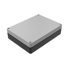 Top Cap Gray Bottom Black Electronic Enclosures RB65P06G10B