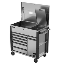 44" Rspro 8 Drawer Gray Power Service Cart GR06044080