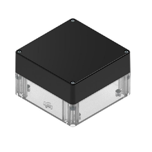 Top Cap Black Bottom Clear Electronic Enclosures RB55P14B16C