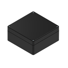 Top Cap Black Bottom Black Electronic Enclosures RB55P06B16B