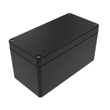 Top Cap Black Bottom Black Electronic Enclosures RB63P06B28B