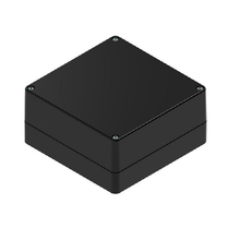 Top Cap Black Bottom Black Electronic Enclosures RB55P14B10B