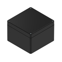 Top Cap Black Bottom Black Electronic Enclosures RB55P06B28B