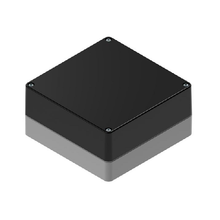 Top Cap Black Bottom Gray Electronic Enclosures RB55P14B10G