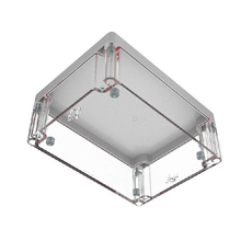 Top Cap Gray Bottom Clear Electronic Enclosures RB65P06G20C