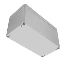 Top Cap Gray Bottom Gray Electronic Enclosures RB63P06G28G