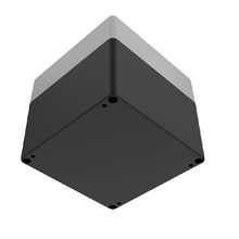 Top Cap Gray Bottom Black Electronic Enclosures RB55P14G28B