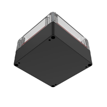 Top Cap Clear Bottom Black Electronic Enclosures RB55P14C16B
