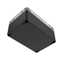 Top Cap Clear Bottom Black Electronic Enclosures RB53P06C16B