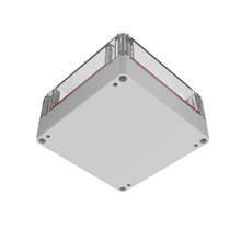 Top Cap Clear Bottom Gray Electronic Enclosures RB55P14C10G