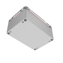 Top Cap Clear Bottom Gray Electronic Enclosures RB53P06C16G