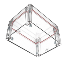 Top Cap Clear Bottom Clear Electronic Enclosures RB65P12C24C