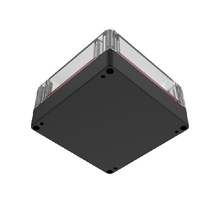 Top Cap Clear Bottom Black Electronic Enclosures RB55P14C10B