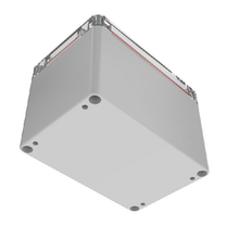 Top Cap Clear Bottom Gray Electronic Enclosures RB53P06C28G