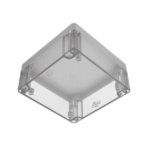 Top Cap Gray Bottom Clear Electronic Enclosures RB55P06G16C