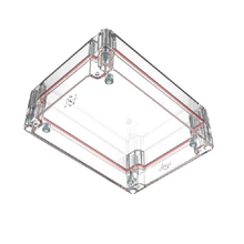 Top Cap Clear Bottom Clear Electronic Enclosures RB65P12C10C
