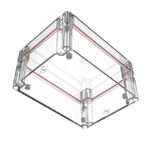 Top Cap Clear Bottom Clear Electronic Enclosures RB65P12C20C