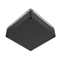 Top Cap Clear Bottom Black Electronic Enclosures RB66P06C16B