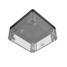 Top Cap Black Bottom Clear Electronic Enclosures RB55P06B16C