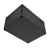 Top Cap Black Bottom Black Electronic Enclosures RB65P06B24B