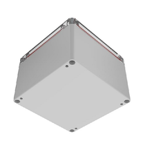 Top Cap Clear Bottom Gray Electronic Enclosures RB55P06C28G