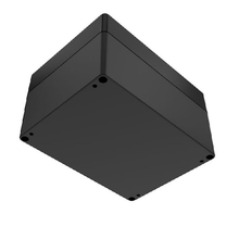 Top Cap Black Bottom Black Electronic Enclosures RB65P12B24B