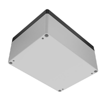 Top Cap Black Bottom Gray Electronic Enclosures RB65P06B24G