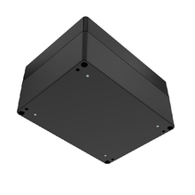 Top Cap Black Bottom Black Electronic Enclosures RB65P12B20B