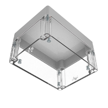 Top Cap Gray Bottom Clear Electronic Enclosures RB65P12G24C