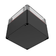 Top Cap Clear Bottom Black Electronic Enclosures RB55P14C28B