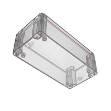 Top Cap Clear Bottom Clear Electronic Enclosures RB63P06C16C