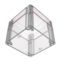Top Cap Clear Bottom Clear Electronic Enclosures RB55P14C28C