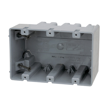 Three Gang Non-Metallic Romex Box MSB3G  (pack of 25)