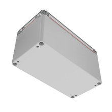 Top Cap Clear Bottom Gray Electronic Enclosures RB63P06C28G