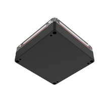 Top Cap Clear Bottom Black Electronic Enclosures RB55P06C10B