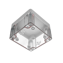 Top Cap Gray Bottom Clear Electronic Enclosures RB33P06G16C