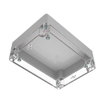 Top Cap Gray Bottom Clear Electronic Enclosures RB65P12G10C
